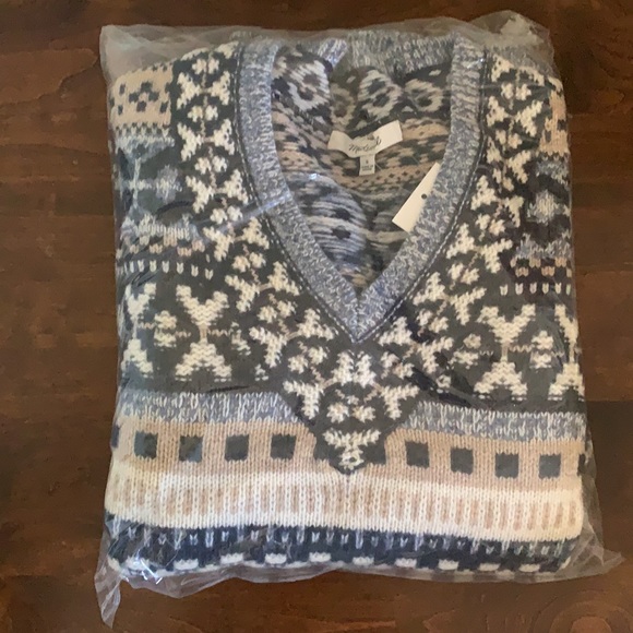 Madewell Fair Isle Pullover Sweater - Picture 7 of 7